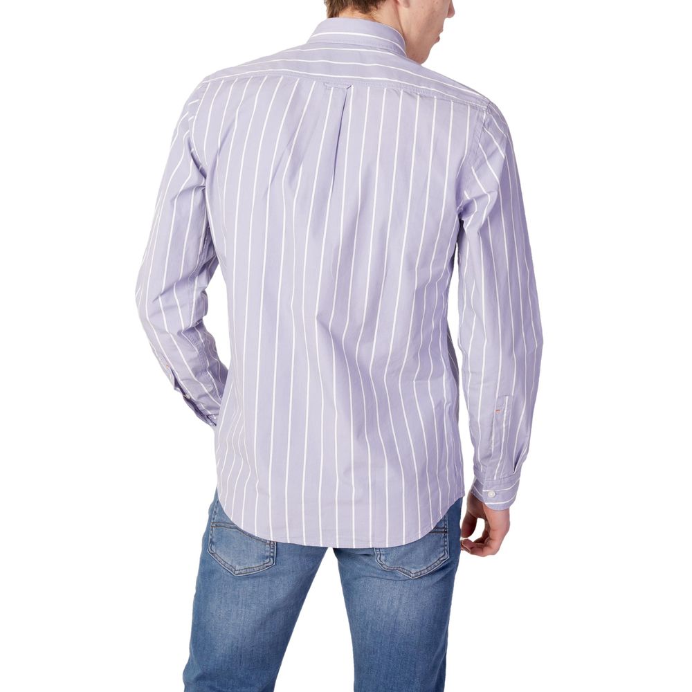 Hugo Boss purple cotton shirt